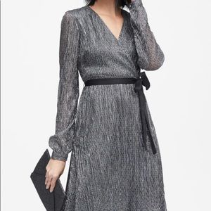 Banana Republic Silver metallic dress